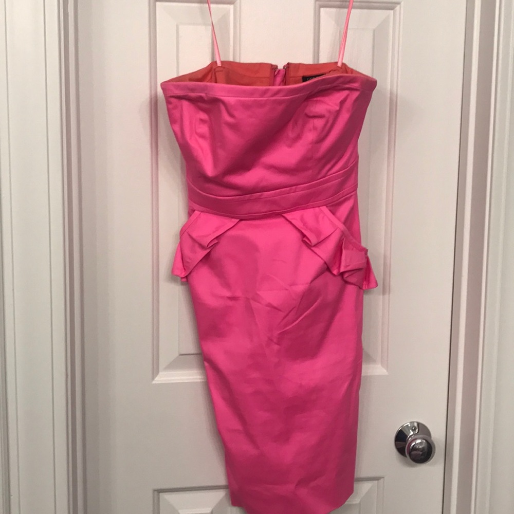 j Crew pink strapless dress